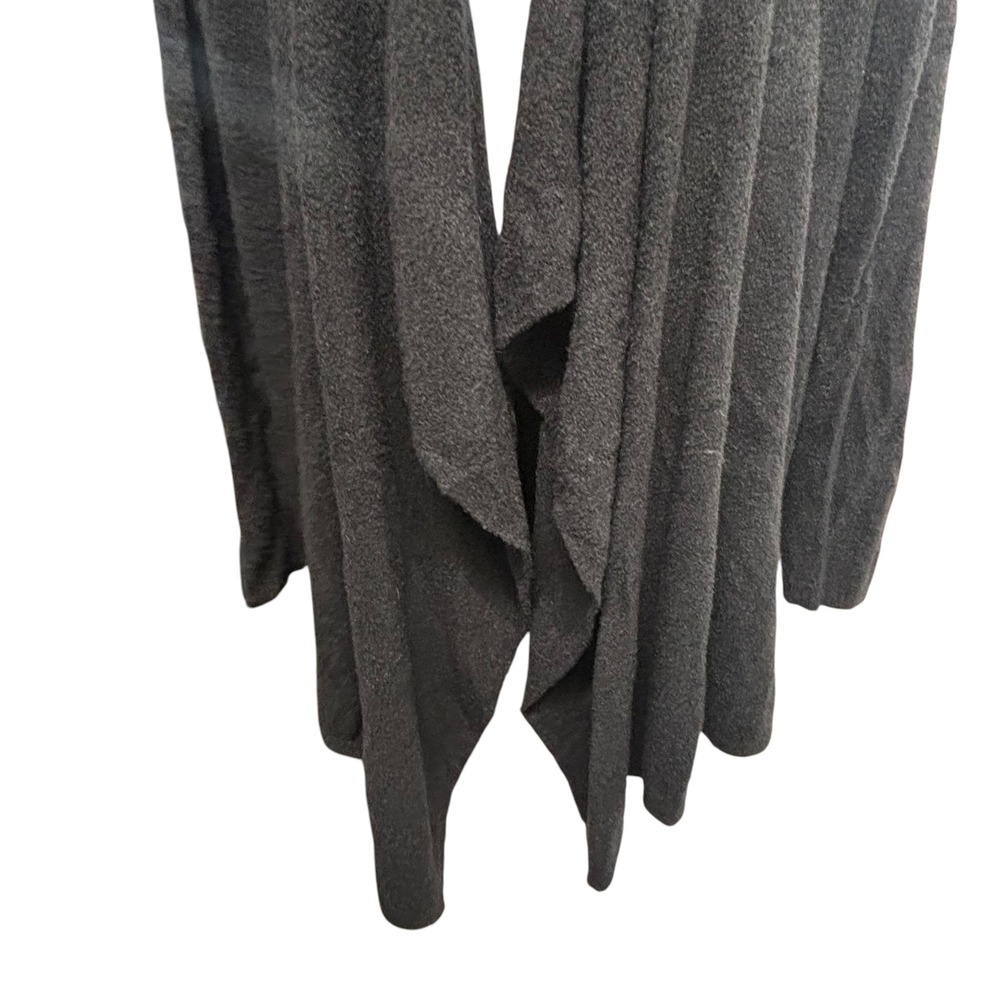 Barefoot Dreams Bamboo Chic Lite Cardigan 436 Carbon Black Waterfall Wrap S/M - Picture 5 of 11